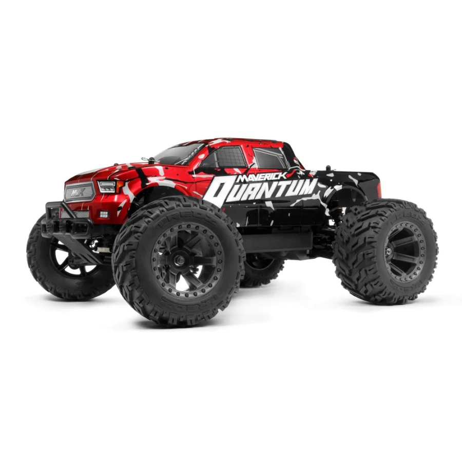 Maverick Radio Control 1:10 Quantum MT Monster Truck Black Red Electric Brushed