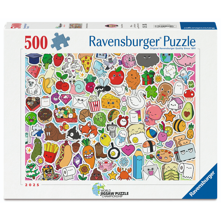 Ravensburger Puzzle 500 Piece WJPC Cute Kawaii Chaos