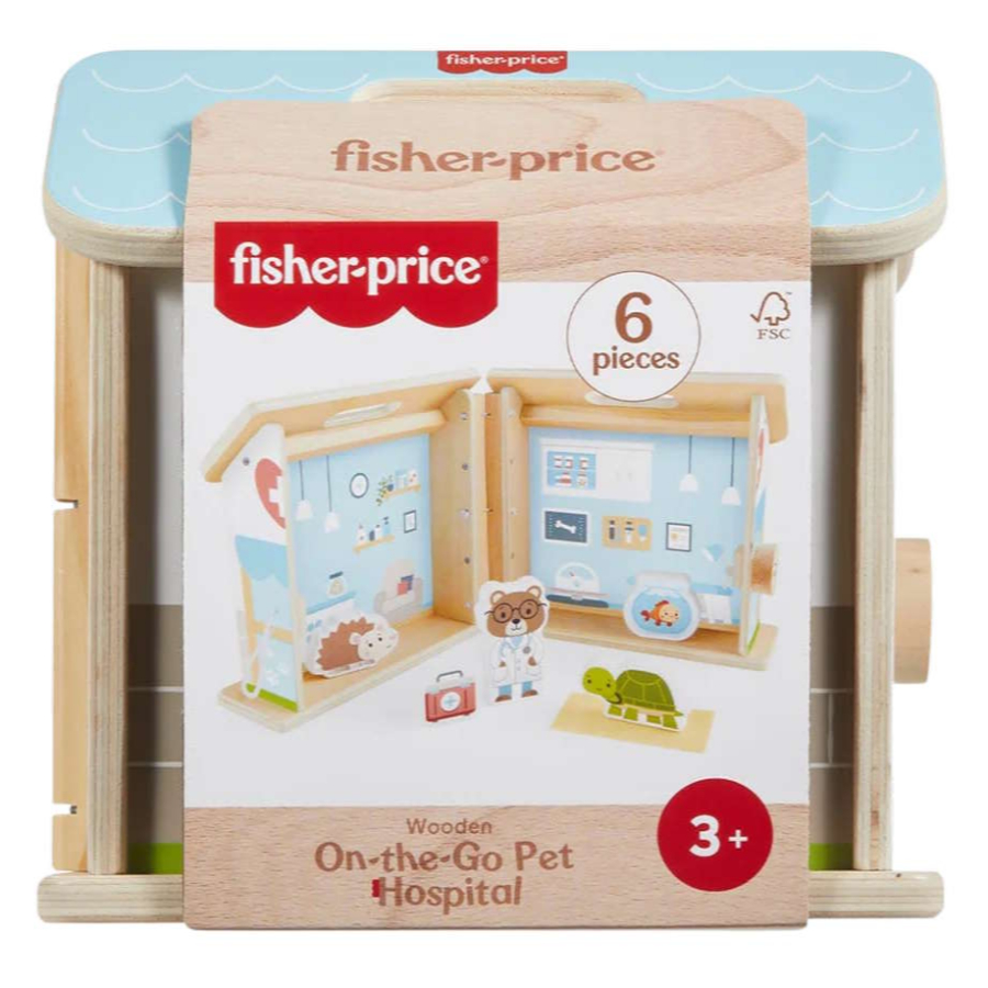 Fisher Price Wooden On The Go Pet Hospital