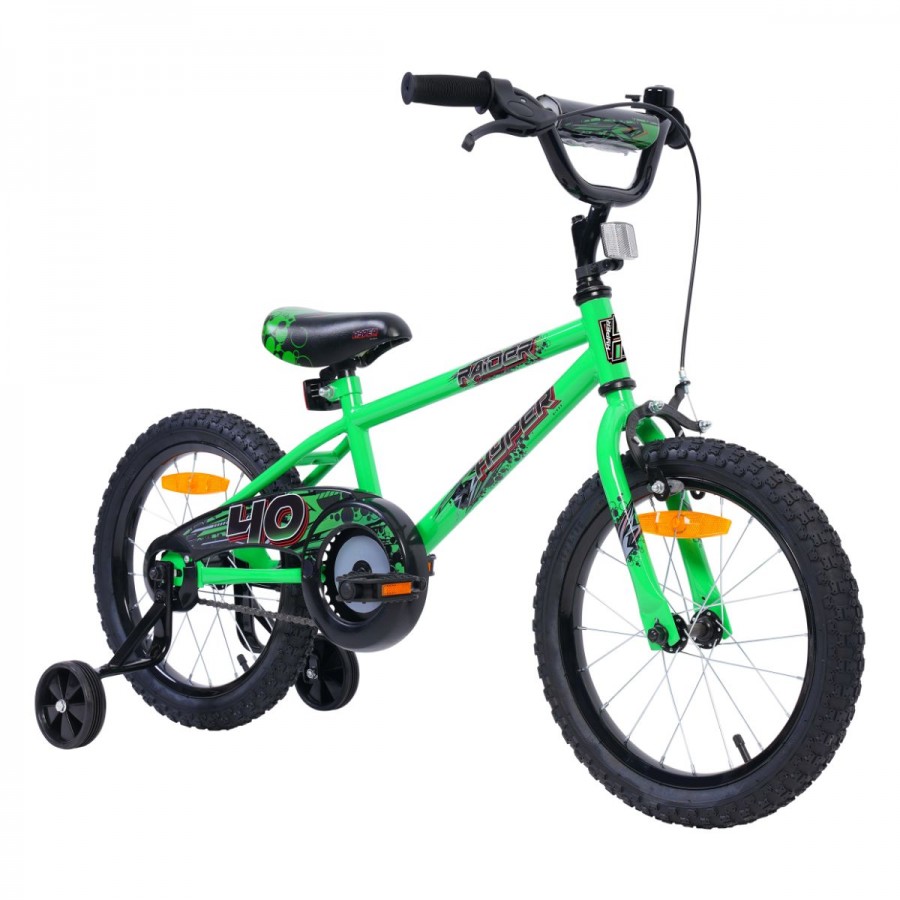 Hyper 40cm Bike Raider Green Black