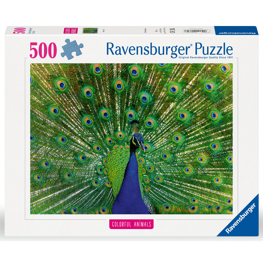 Ravensburger Puzzle 500 Piece Peacock