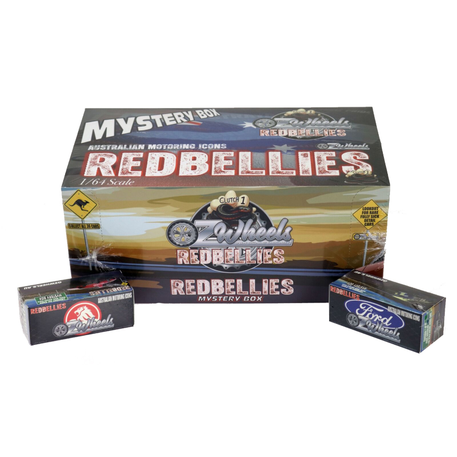 Oz Wheels Diecast 1:64 Redbellies Vehicle In Mystery Box Assorted