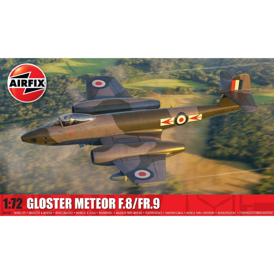Airfix Model Kit 1:72 Gloster Meteor F8 FR9 Australian Decals