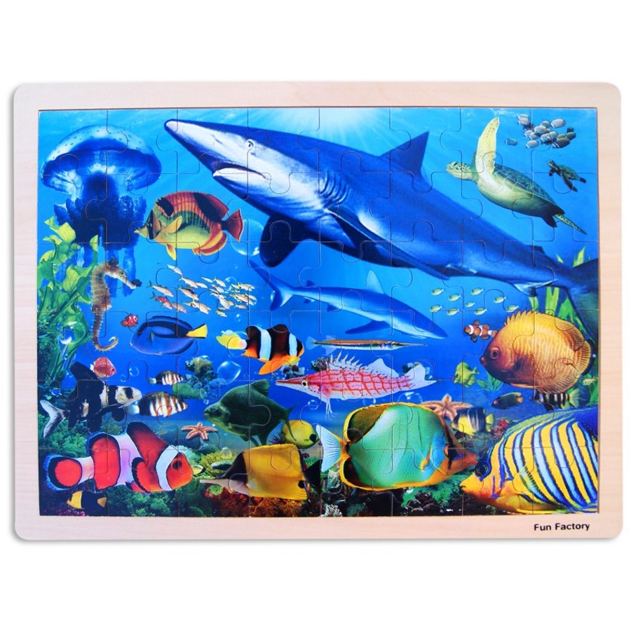 Wood Jigsaw 48 Piece Sealife Shark