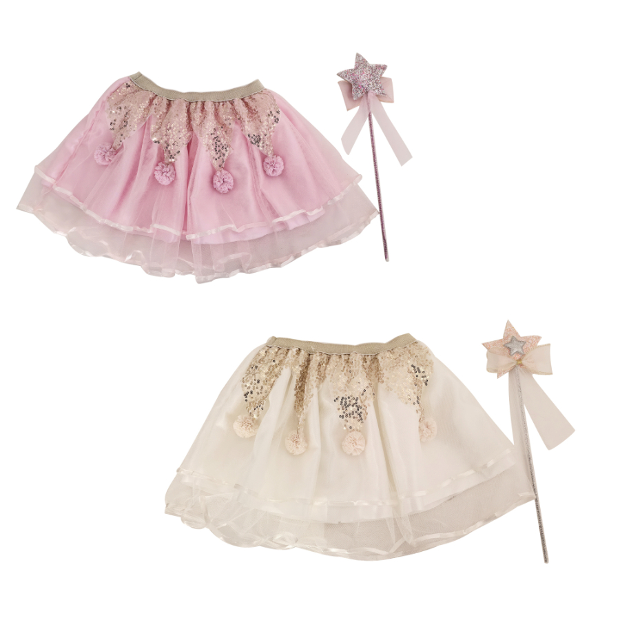 Kids Dress Up Tutu & Wand Set Assorted