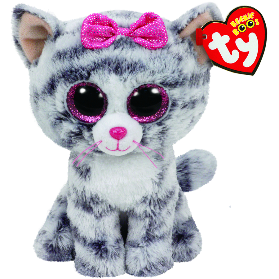 Ty Beanie Boos Regular Plush Kiki The Grey Cat