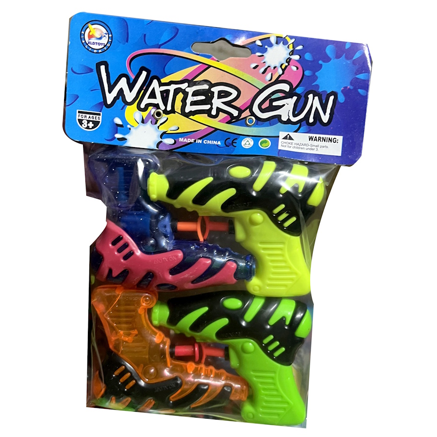 Water Pistol Mini Shots 4 Pack Assorted