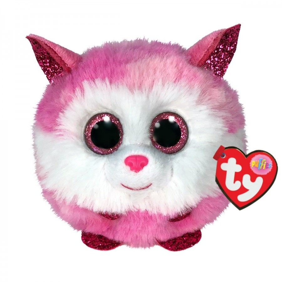 Beanie Boos Ty Puffies Princess Pink Husky