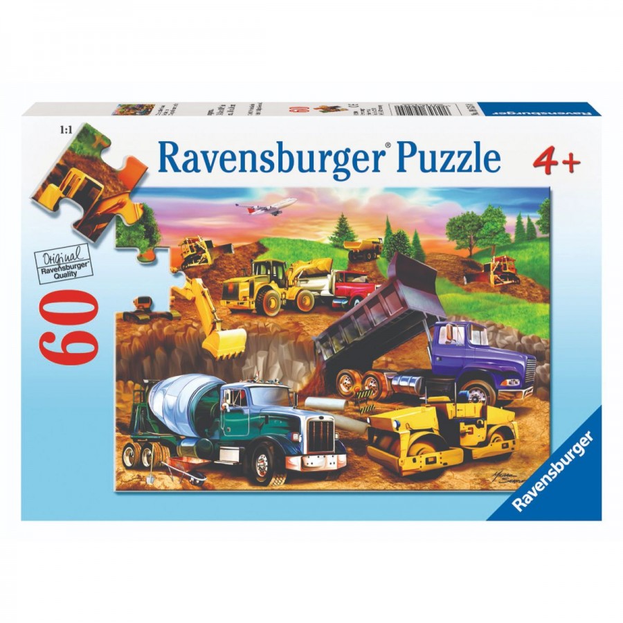 Ravensburger Puzzle 60 Piece Construction Crowd