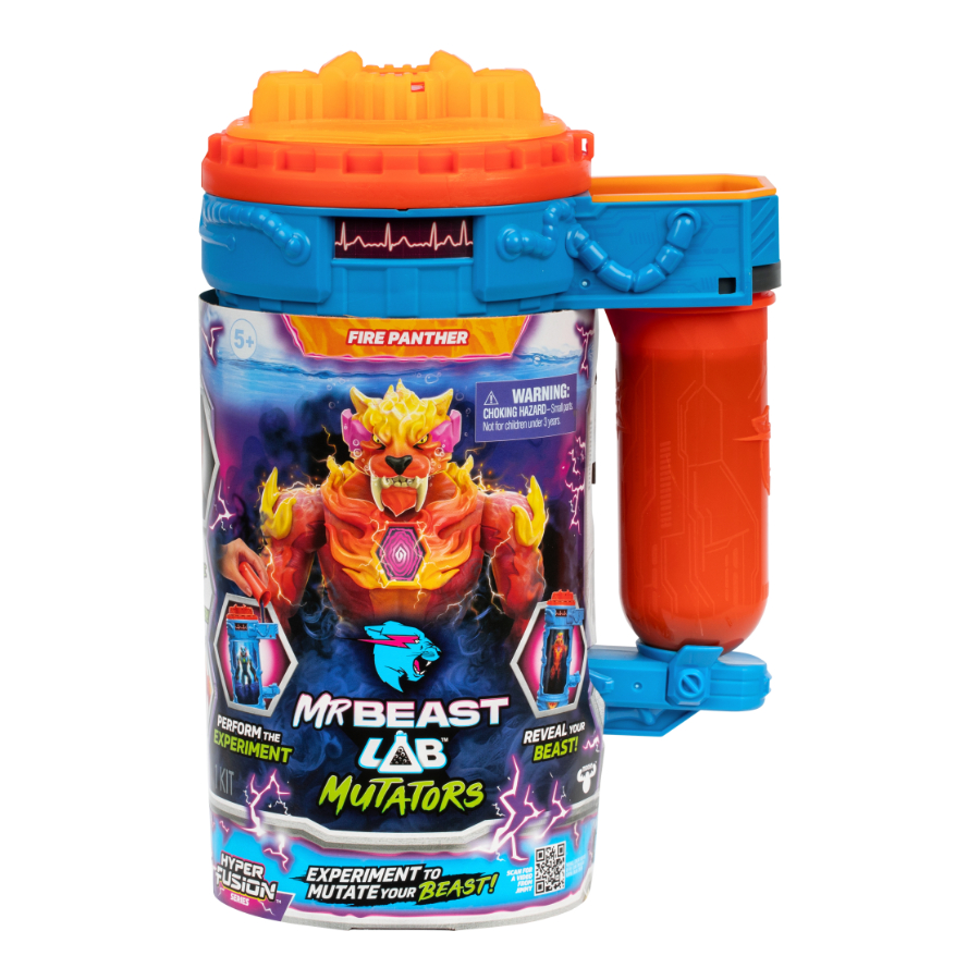 Mr Beast Lab Mutators Series 3 Mutation Chamber Flame Claw Panther
