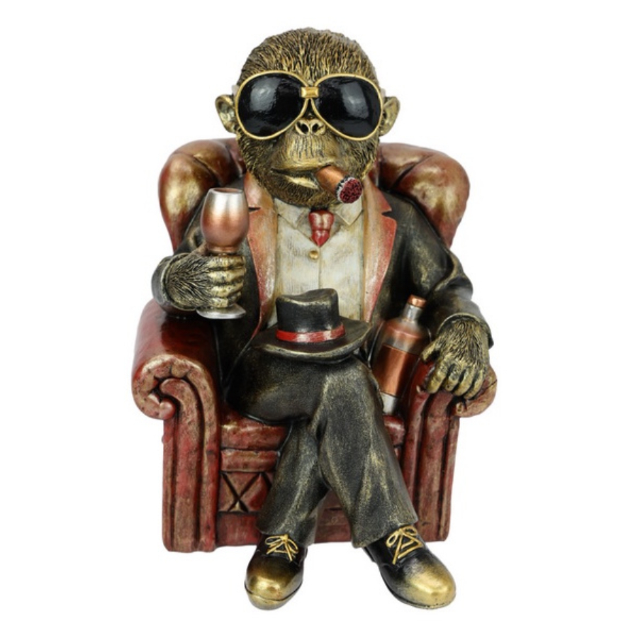 Gentleman Monkey Boss On Couch 25cm
