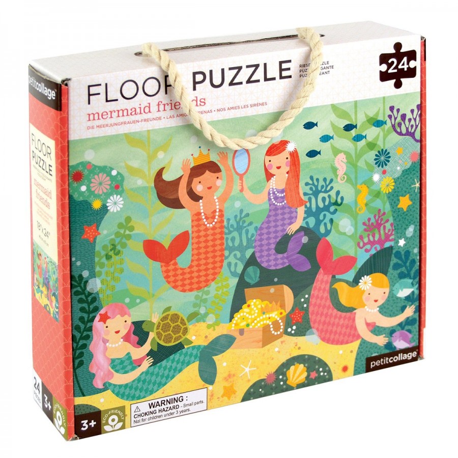 Petitcollage Mermaid Friends Floor Puzzle