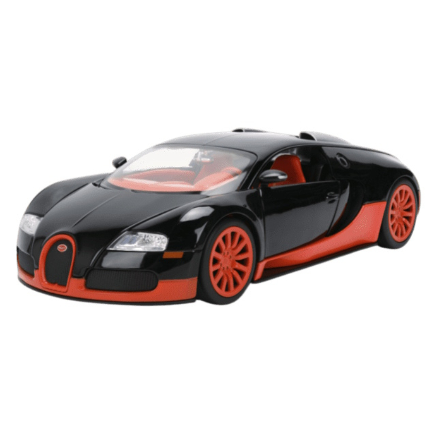 Jada Diecast 1:24 Hyperspec 2011 Bugatti Veyron Black Orange