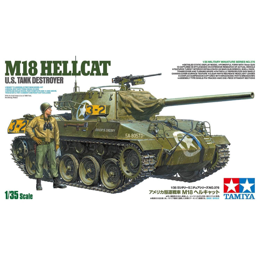 Tamiya Model Kit 1:35 US Tank Destroyer M18 Hellcat