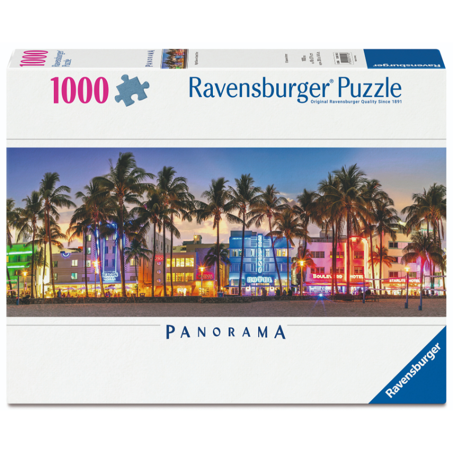 Ravensburger Puzzle 1000 Piece Night Glow On Ocean Drive