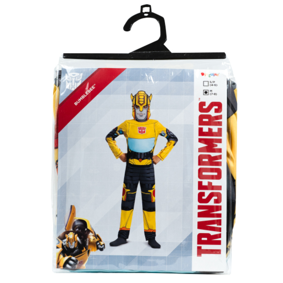 Transformers Bumblebee Kids Dress Up Costume Size 7-8
