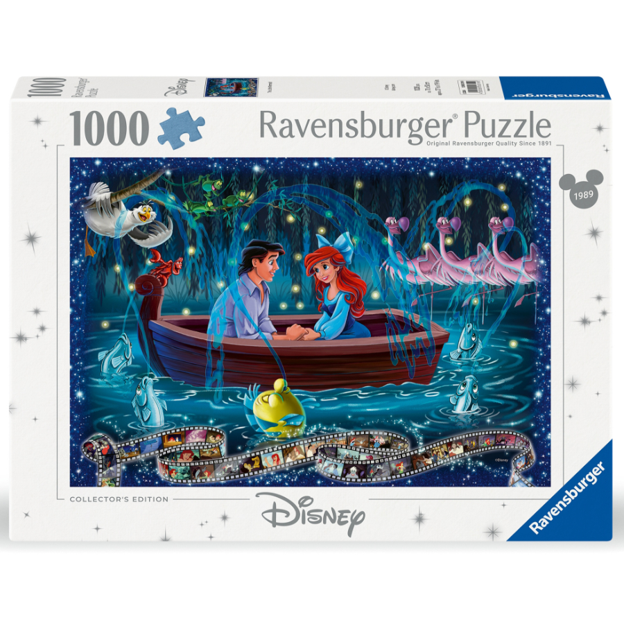 Ravensburger Puzzle Disney 1000 Piece Disney Moments Mermaid 1989 SF