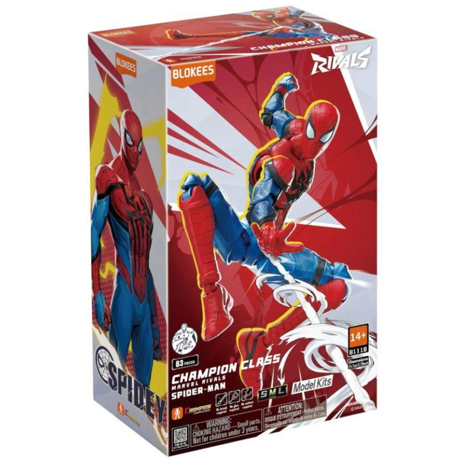 Blokees Model Kit Marvel Rivals Champion Class Spider-Man Model Kit