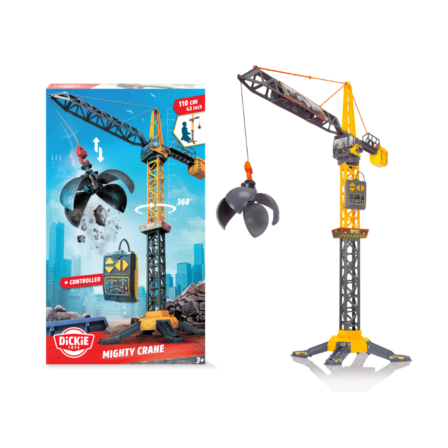 Dickie Toys Remote Control Mighty Crane 1.1m Tall