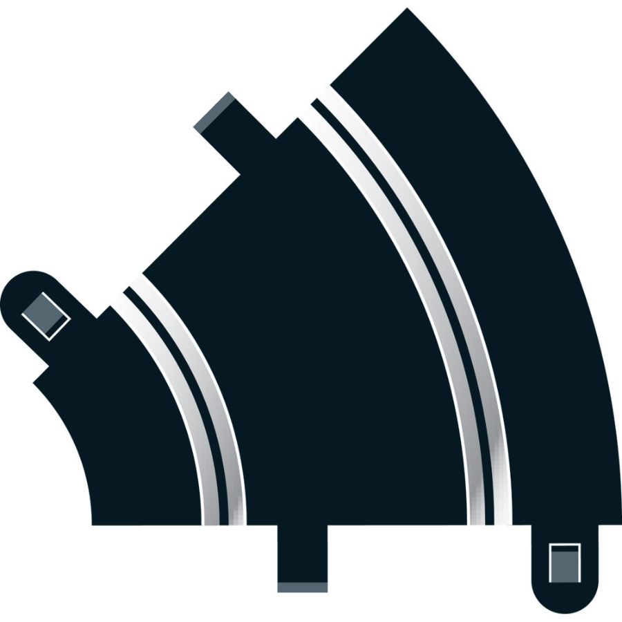 Scalextric Slot Car Track Inner Curve 45 Degrees