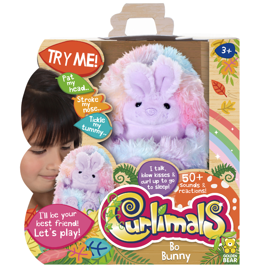 Curlimals Bo Bunny Rainbow
