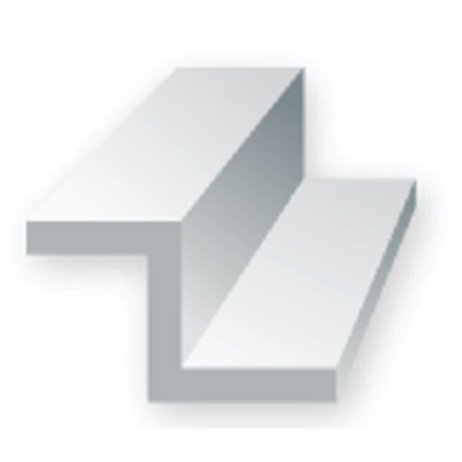 Evergreen Styrene Z Channel .250 x .125 x 14 Inch 2 Pack