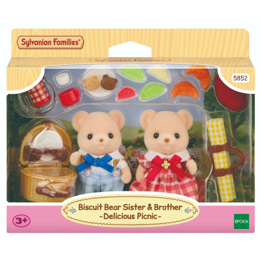 Sylvanian Families Biscuit Bear Sister & Brother