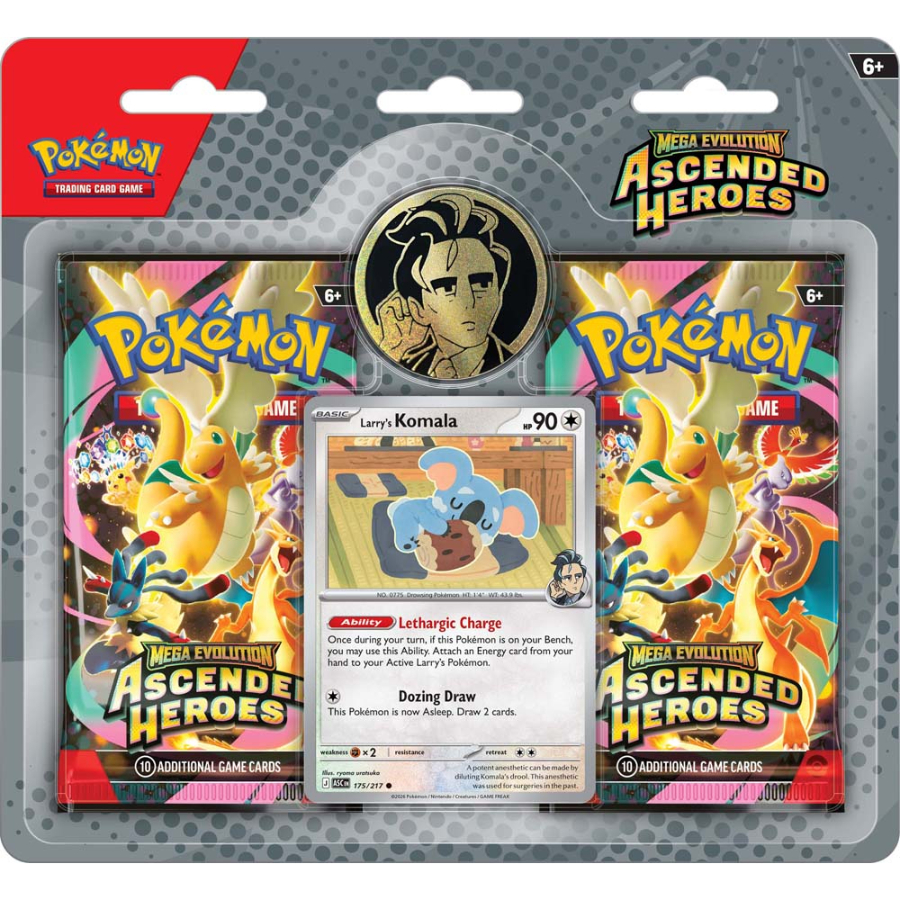 Pokemon TCG Mega Evolution Ascended Heroes 2 Pack Blister Assorted