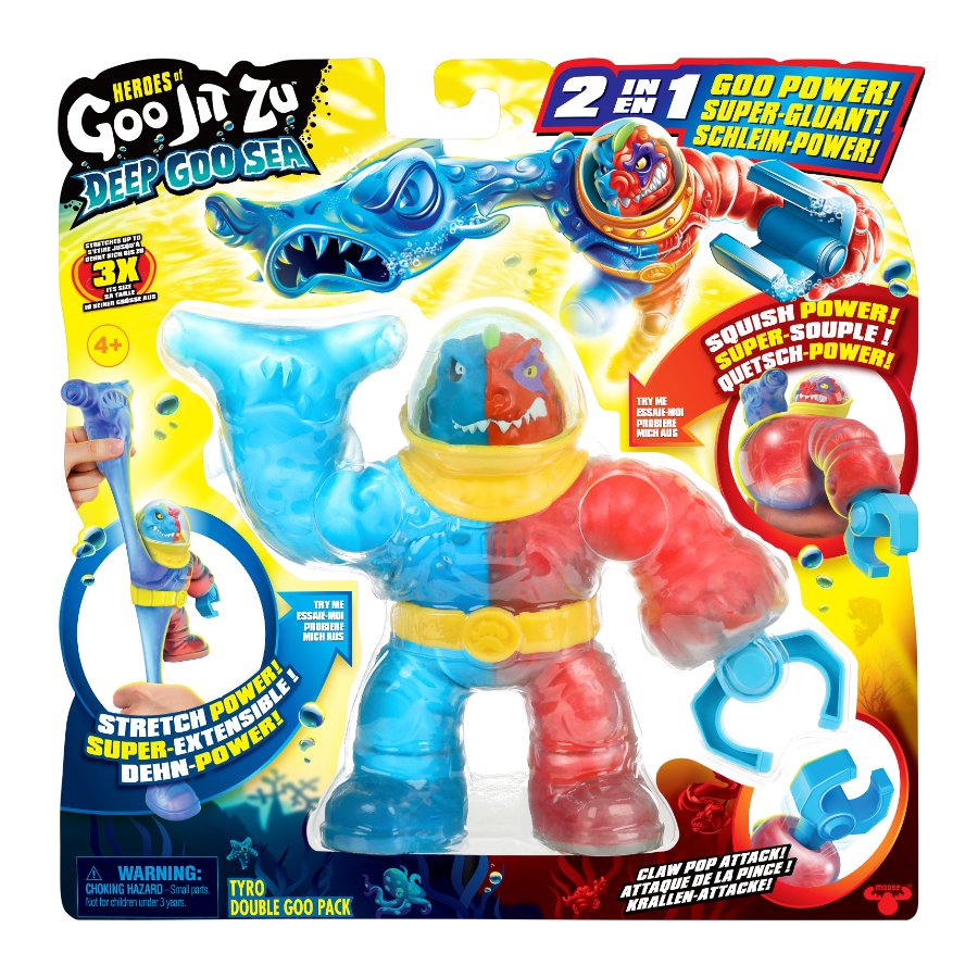 Heroes Of Goo Jitzu Series 9 Deep Goo Sea Double Goo Attack Pack Assorted