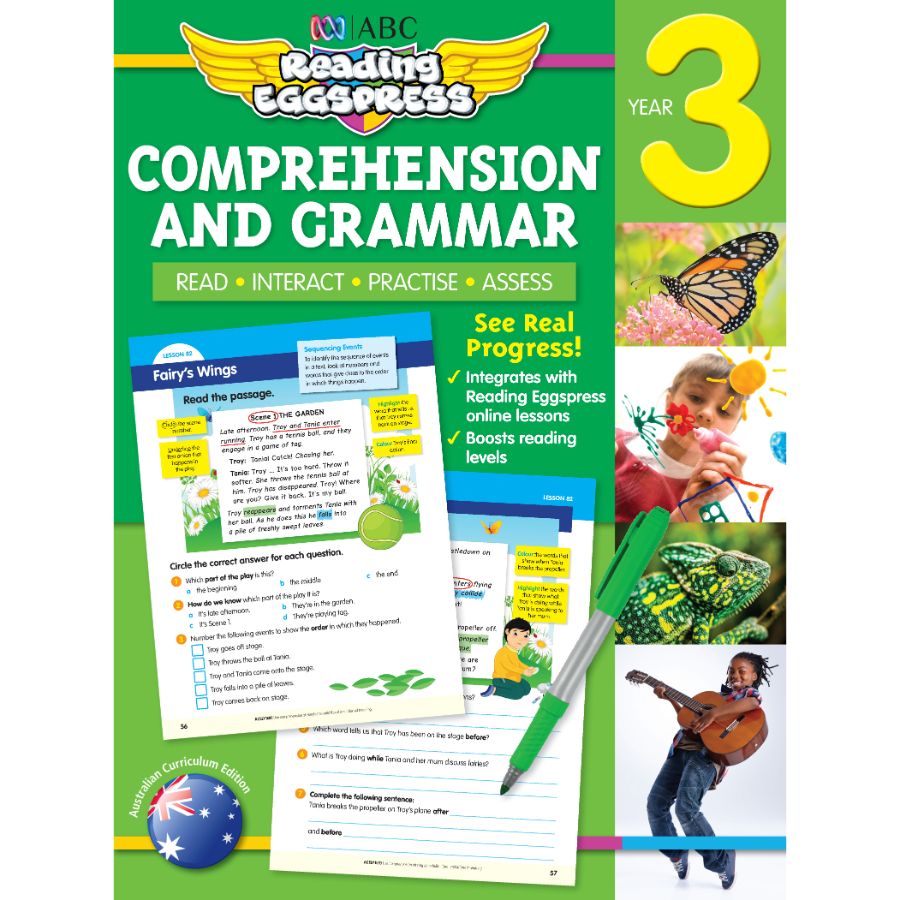 ABC Reading Eggspress Comprehension & Grammar Year 3
