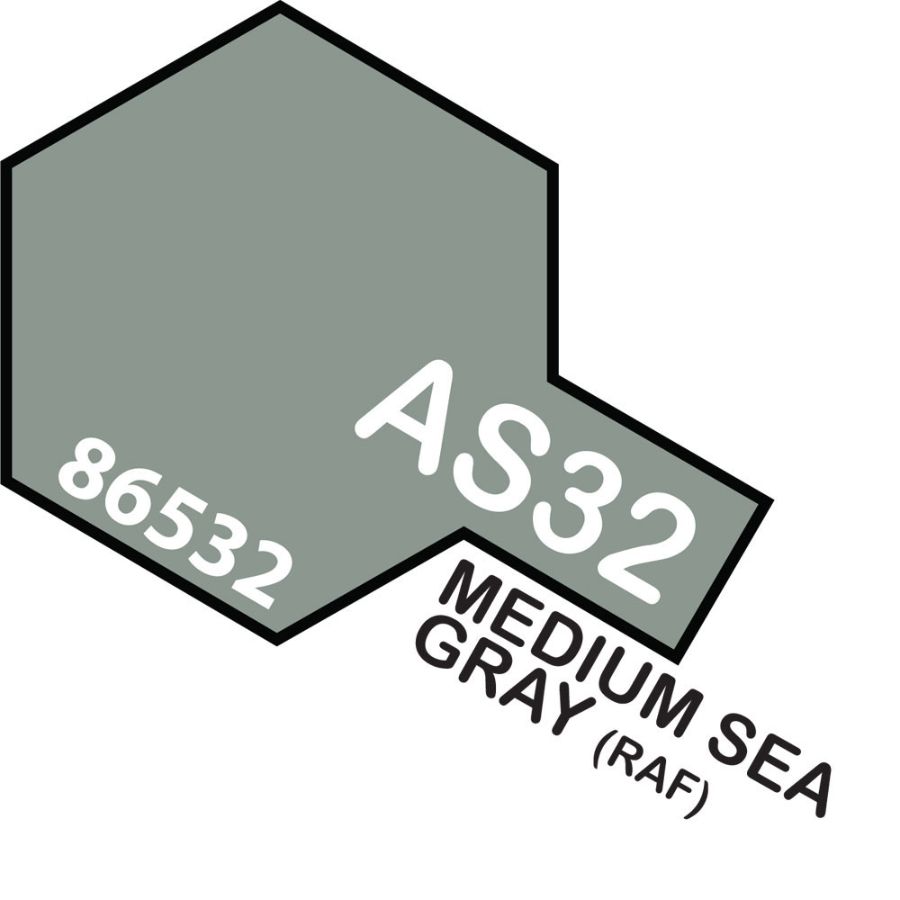 Tamiya Spray Polycarb Paint AS32 Med Sea Grey2 RAF