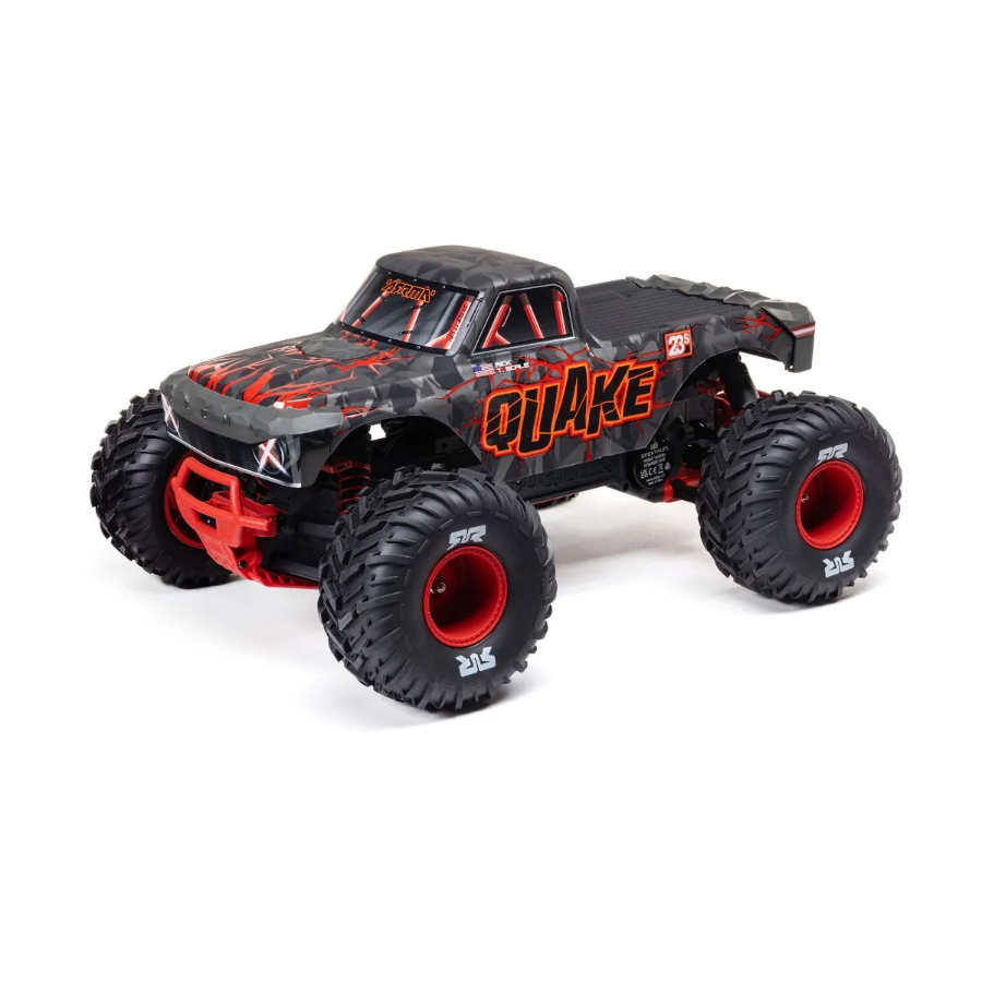 Arrma Radio Control 1:10 Quake 2WD Monster Truck 223S BLX DSC RTR Red