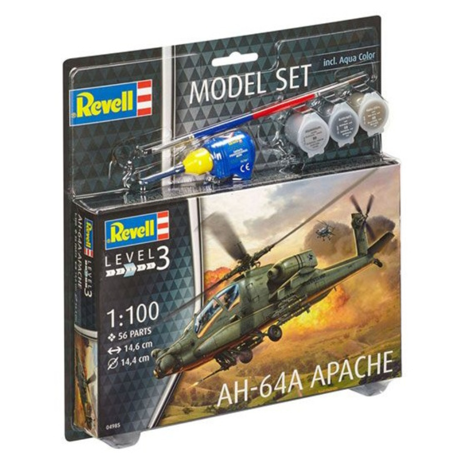 Revell Model Kit Starter Set 1:100 AH-64A Apache