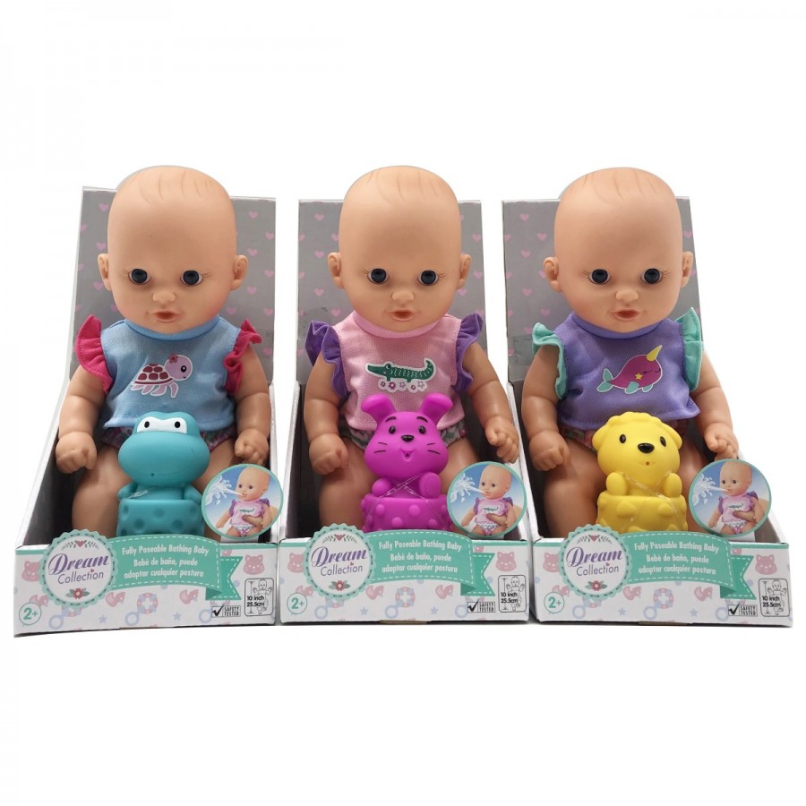 Dream Collection 10 Inch Water Squirting Doll & Pet Assorted