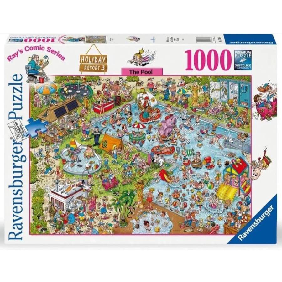 Ravensburger Puzzle 1000 Piece Holiday Park 3 The Pool SF