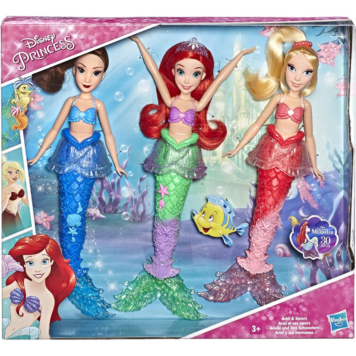 Disney Princess Ariel & Sisters 3 Pack Toy Brands AK