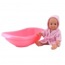 Dolls World Baby Bathtime Doll With Bath 17cm Assorted