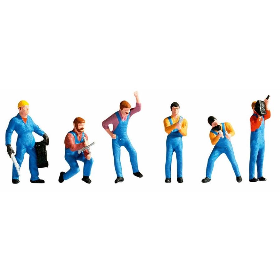 Noch Rail Buildings & People HO-OO Auto Mechanics