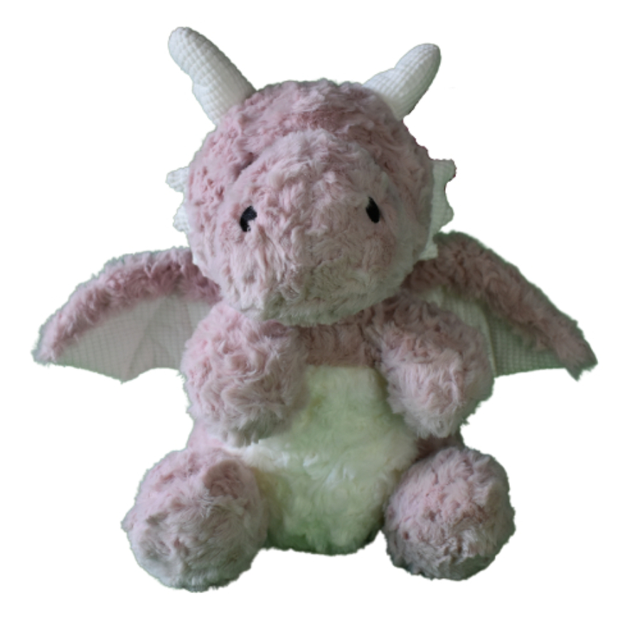 Plush Odin Dragon 42cm Pink & White