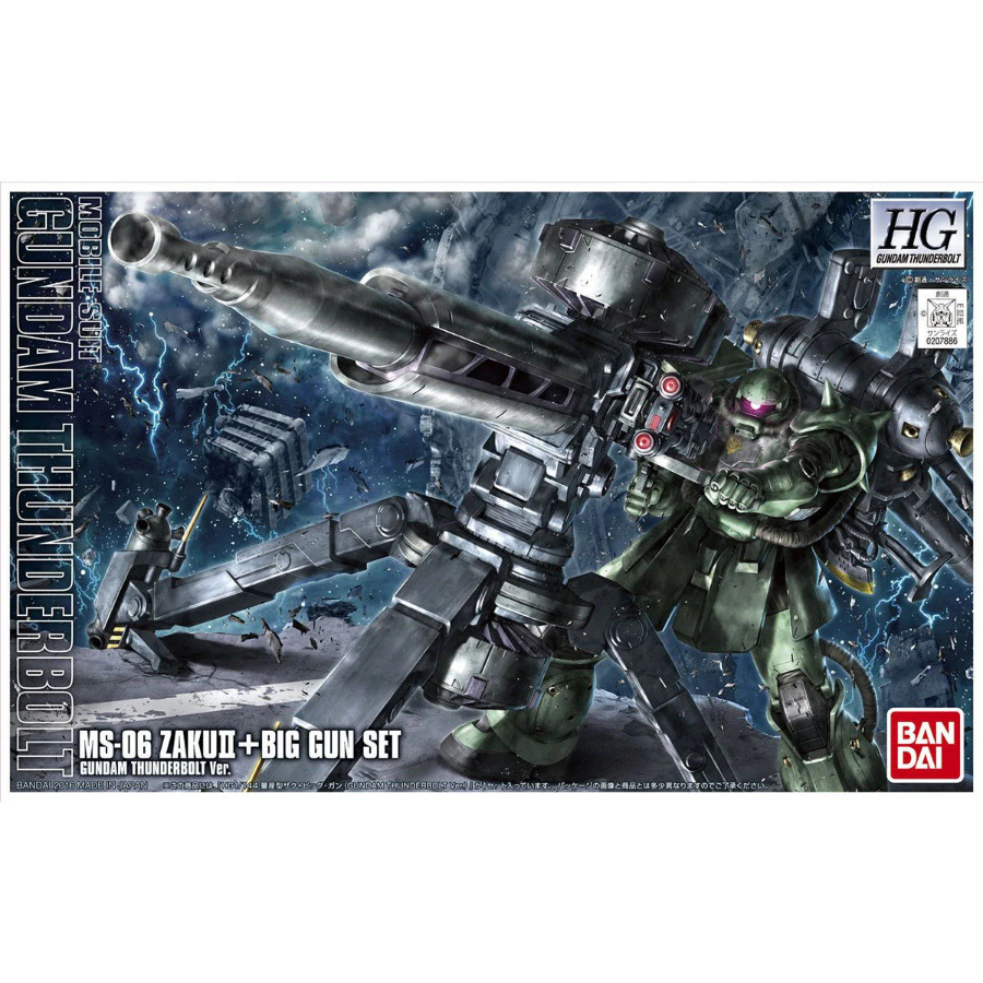 Gundam Model Kit 1:144 HG Zaku II & Big Gun Set Thunderbolt Version