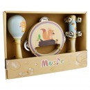 Wooden Musical Set With 3 Instruments Assorted