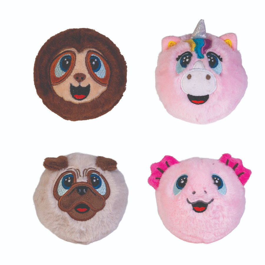 Bouncing Ball Plush Animal Assorted