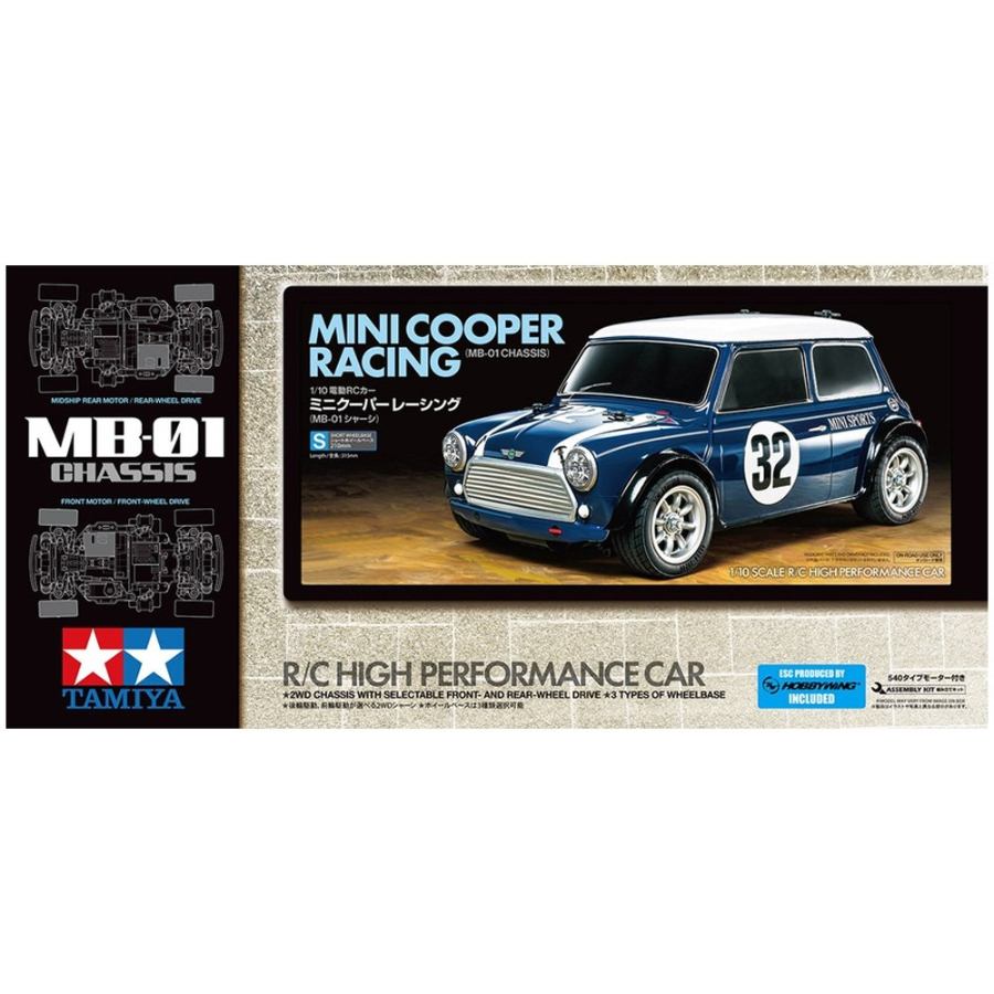 Tamiya Radio Control Kit 1:10 Mini Cooper Racing