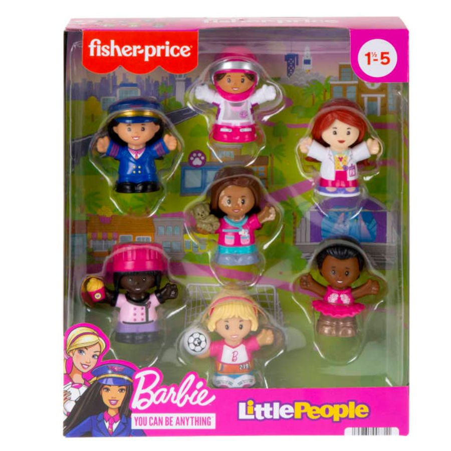 Fisher Price Little People Barbie Figures 7 Pack