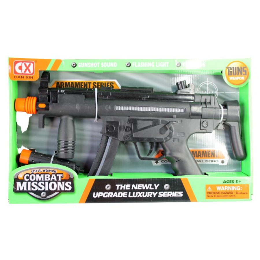 Machine Pistol With Silencer