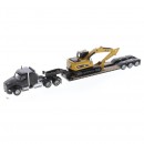 Diecast Masters 1:87 Kenworth 680 & Lowboy With 590 Wheel Loader