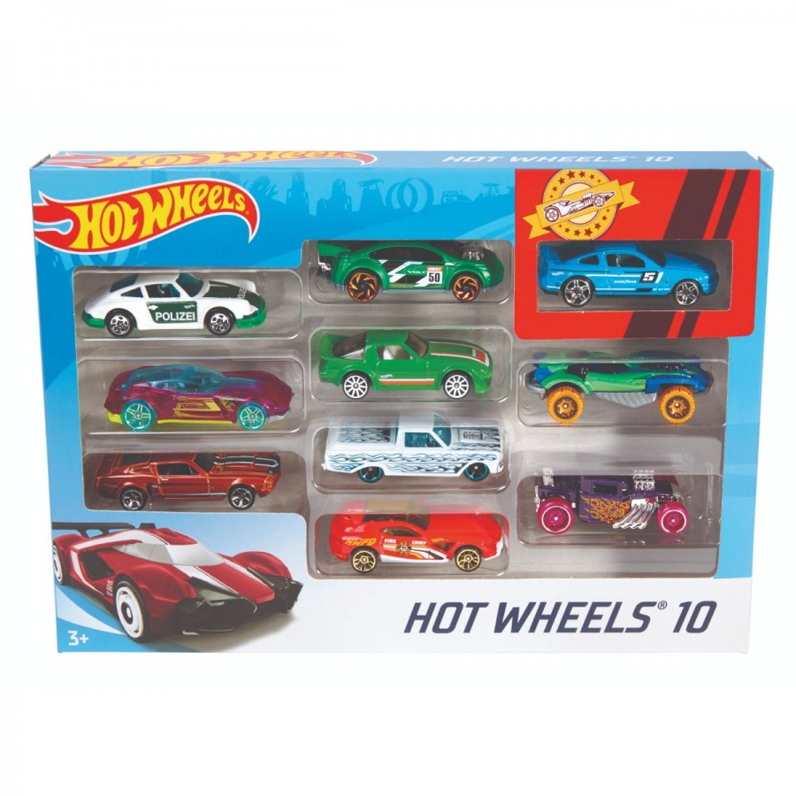 Hot Wheels Vehicles 10 Car Pack Assorted
