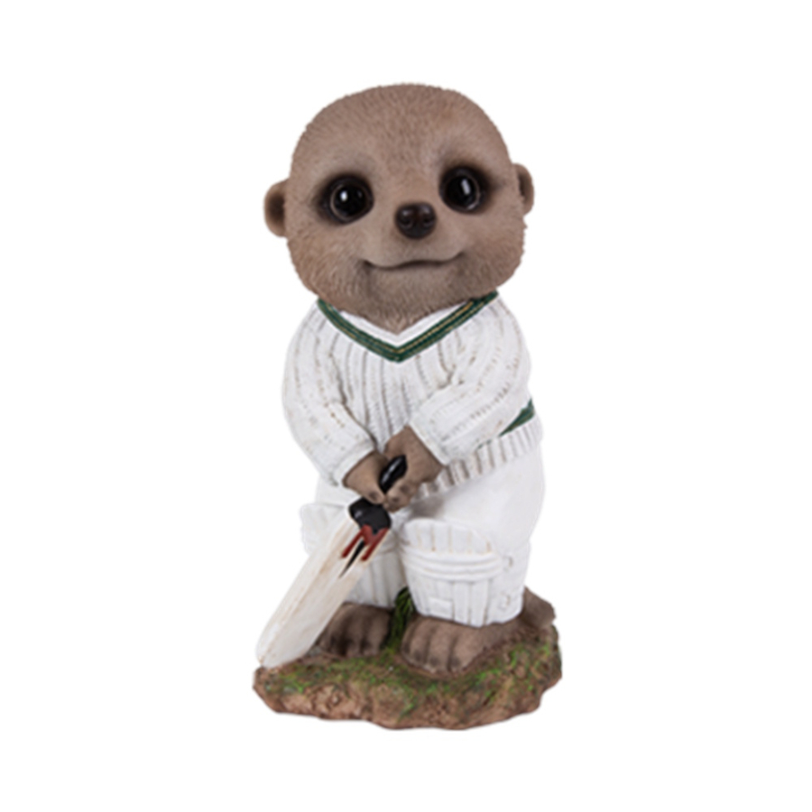 Money Box Meerkat Cricketer