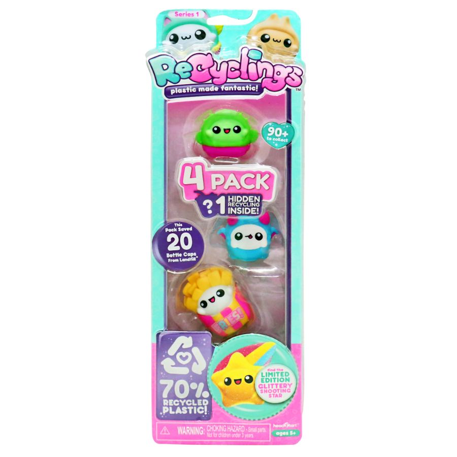 Recyclings Series 1 Bottle Pack 4 Pack Assorted