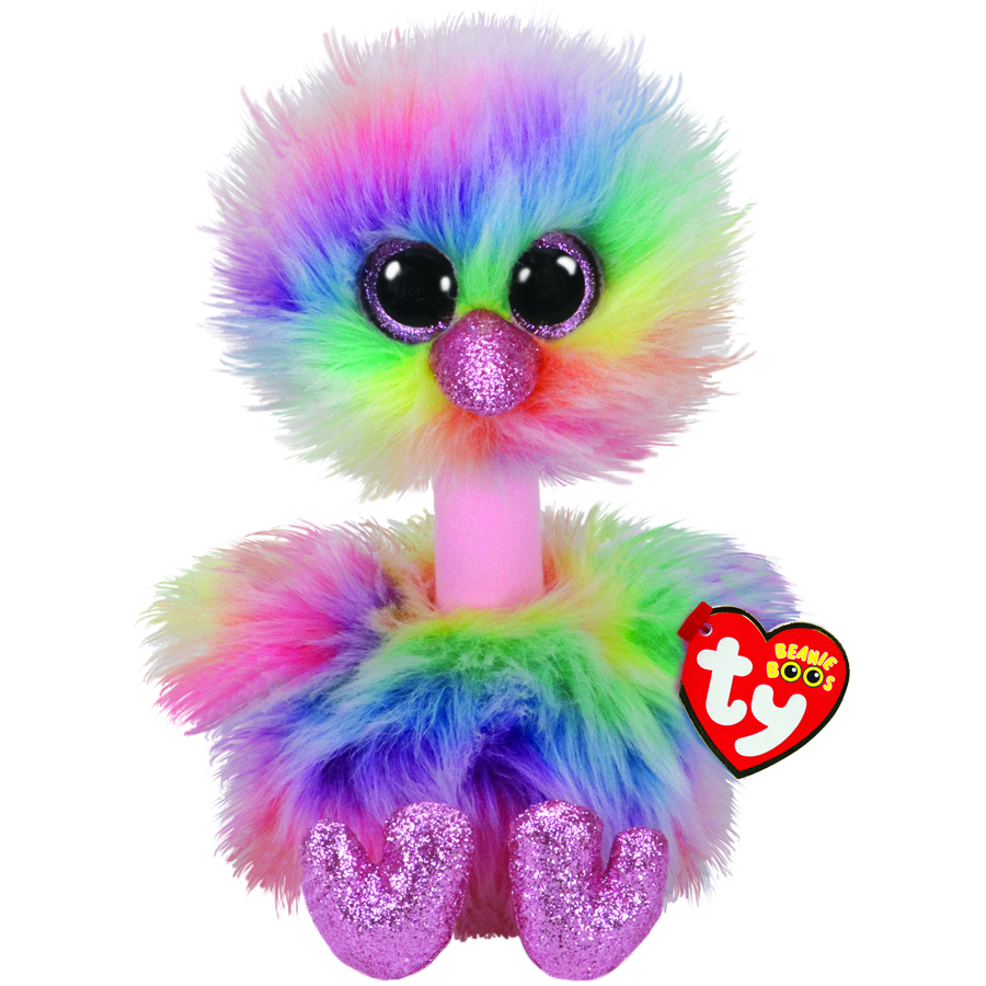 Beanie Boos Medium Plush Asha Pastel Ostrich